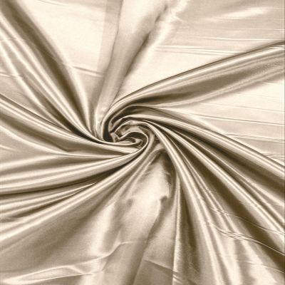 Backdrop King Inc, 58/60" Wide 100% Polyester Heavy Bridal Satin Fabric (Champagne 3, 15 Yards)