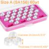 New brothread 28pcs White 70D/2 (60WT) Prewound Bobbin Thread Plastic Size A SA156 for Embroidery and Sewing Machines DIY Embroidery Thread Sewing Thread view 3
