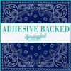 Navy Blue Bandanna Pattern 12x12 Sheet Adhesive Craft Vinyl Dark Blue Bandana view 1