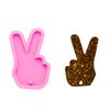 Shiny Glossy Fashion Gesture Shape Silicone Mold for DIY Necklace Pendant Jewelry Keychain Mold Language 'Yeah' Silicone Jewellery Making Mould Epoxy Resin Casting Mold view 1