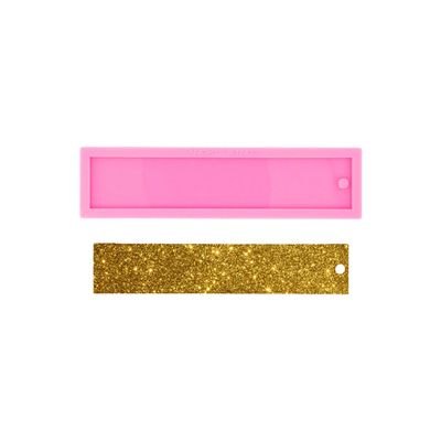 Super Glossy Resin Rectangle Mold Epoxy Craft Keychain Silicone Mould Polymer Clay DIY Jewelry Making Silicone Molds