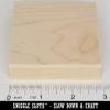 2.9" x 2.9" Square Maple Wood Handle Mount for Rubber Stamp - Set of 10 Pieces view 2