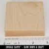 2.9" x 2.9" Square Maple Wood Handle Mount for Rubber Stamp - Set of 10 Pieces view 3