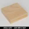 2.9" x 2.9" Square Maple Wood Handle Mount for Rubber Stamp - Set of 10 Pieces view 4