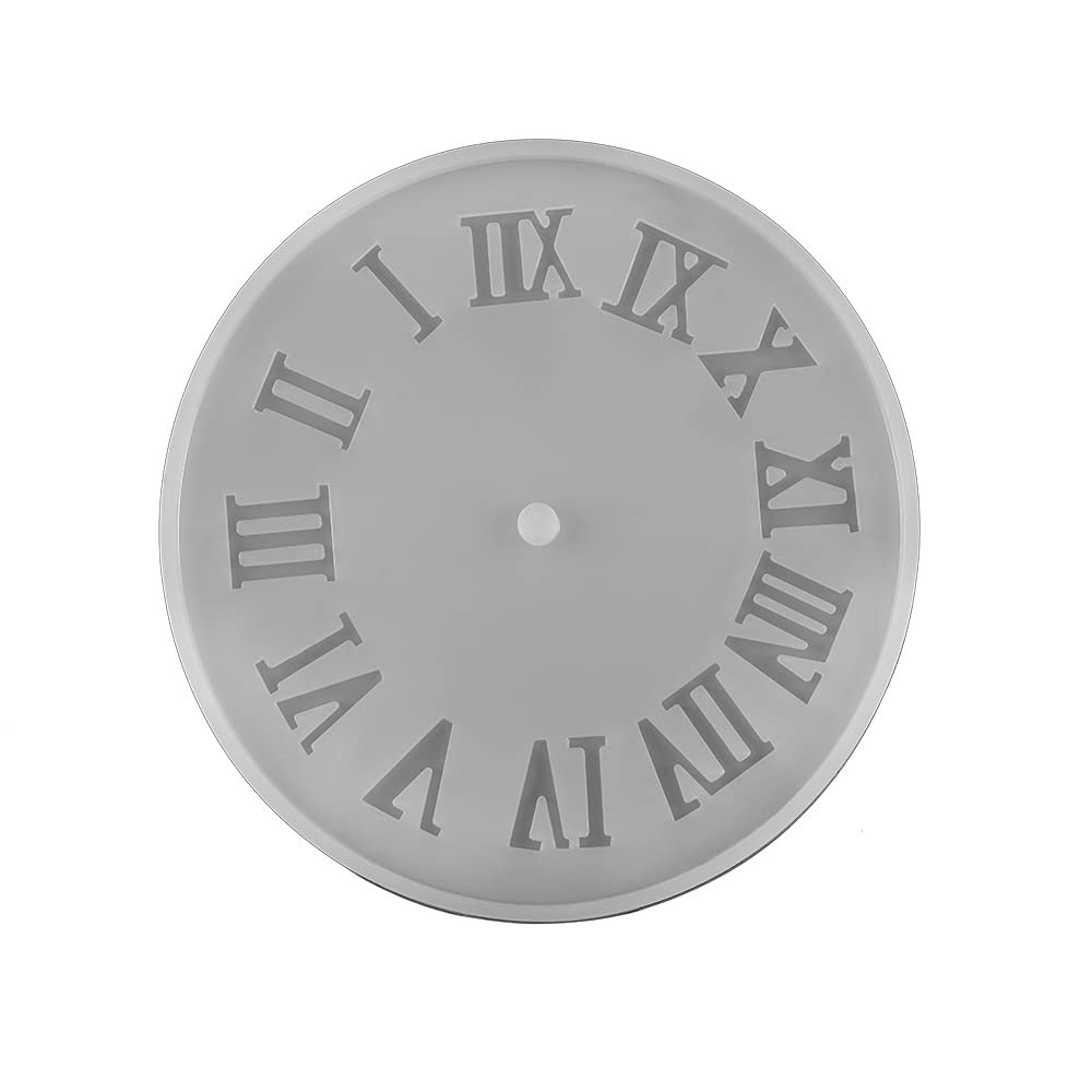 5 Style Timepiece Crystal Epoxy Resin Mold for Hand Craft Epoxy Resin Mold DIY Jewelry Making Findings Supplies Accessories (Roman Numerals)