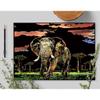 2 PACK Animal scratch art rainbow painting paper, Engraving Art & Craft Sets, Creative foil scratch art toys gift, DIY sketch card scratchboard for Kids & Adults - 16'' x 11.2'' (Elephant / Deer) view 4