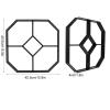Haowecib Path Maker Mold, Garden Paving Mold Walking Paths Maker Reusable Concrete Pathmate Stone Mold DIY Paving Mold 15.9x15.9x1.6in with Manual for Garden Yard Patio view 4