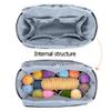 Yarwo Knitting Crochet Bag, Yarn Storage Tote Bag for WIP Projects, Yarn Skeins, Crochet Hooks and Knitting needles, Christmas & New Beginnings Gifts for Women, Gray with Arrow (Bag Only) view 4
