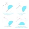 EXCEART 2pcs Sewing Needle Threaders Flexible Wire Hand Tool for Easy Embroidery Cross Stitching Jewelry Making Compact Portable Design for Various Sewing Projects view 3