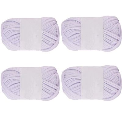 400g T-Shirt Yarn White Spaghetti Yarn Elastic Strong Cloth T Shirt Trapillo Yarn Crocheting Ribbon Yarn Accessory Yarn Knit Basket Crochet Bag Materials