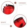 6 Pcs 2.7 X 3.5 Inch Embossed Glass Candle Jars with Classification Label for Candle Making and Craft Storage view 3