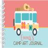 Camp Groovy Personalized Art Journal | Custom Sketch Book for Kids | Monogrammed Sketchbook | Personalized Kids Gift | Kids Journal | Drawing Pad | Camp Art Journal for Kids | Spiral Art Sketchpad view 1