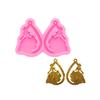 Shiny Glossy Women in Wedding Dress Earrings Mold Silicone Keychain Mold for DIY Women Fashion Jewellery Resin Casting Molds Epoxy Resin Handmade Jewellery Making Pendant Craft view 1