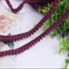 YYCRAFT 20 Yards 3/8" Wide Tiny Pom Pom Ball Fringe Trim DIY Craft Sewing Accessory for Home Curtain Clothes Pillow Decoration(pom Size 5mm,Plum) view 2