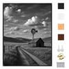 Sunwes Canvas Floater Frame for 11.25Deep Gallery Wrapped Canvas, Wood-Look Floating Frame Wall Artwork for Oil Paintings, Gallery Bedroom, Living Room, Studio, Made in USA(White,16x16) view 1