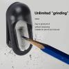 Sketch Pencil Grinder, Multifunctional Painting Spring Clip Folder Double Designs Sketch Pencil Charcoal Nib Sharpening Grinding Tool for Children, Students, Artists view 3