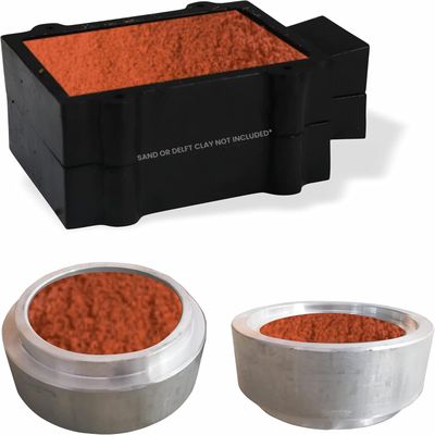 SIMOND STORE Cast Iron Flask Mold and Aluminum Ring Making Mold for Sand Casting, Jewelry Making