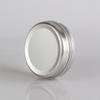 DLIBUY 100 Pcs Empty Round Silver Aluminum Tin Jars with Screw Lids Cosmetics Lip Balm Containers Pots for DIY Candle, Salve Powder, Crafts, Storage Cans 3 Alu Spoon, 100 Labels view 4