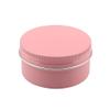 DLIBUY 100 Pcs 80ml 80g Empty Round Pink Aluminum Tin Jars with Screw Lids Cosmetics Lip Balm Containers Pots for DIY Candle Salve Powder Crafts Storage Cans 3x Alu Spoon, 100x 50cm Labels view 3
