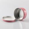DLIBUY 100 Pcs 150ml 150g Empty Round Pink Aluminum Tin Jars with Screw Lids Cosmetics Lip Balm Containers Pots for DIY Candle Salve Powder Crafts Storage Cans 3x Alu Spoon, 100x 70cm Labels view 4
