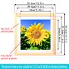 Mxtallup Diamond Painting Picture Frames 12x12,Display Pictures 10x10 Inch/ 25x25 cm with Mat or 12x12 Inch/30x30 cm Without Mat, Diamond Art Frame Wood Color (TYK0011) view 2