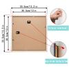Mxtallup Diamond Painting Picture Frames 12x12,Display Pictures 10x10 Inch/ 25x25 cm with Mat or 12x12 Inch/30x30 cm Without Mat, Diamond Art Frame Wood Color (TYK0011) view 3