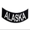Alaska White on Black Patch B-Rocker Iron-on Patches for Biker Vest or Jacket view 1