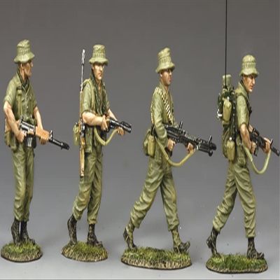 King & Country Toy Soldiers Vietnam VN030 Aussie Patrol Section 1:30 Scale Metal