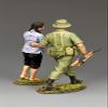 King & Country Toy Soldiers Vietnam VN053 Aussie Helping Wounded 1:30 Scale Metal view 2