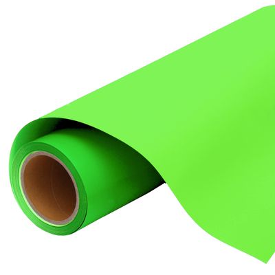 Threadart Bright Apple Green Heat Transfer Vinyl Film HTV | Solid Color | Custom Cut Roll 20" Wide By The Yard | Compatible with Cricut Explore and Maker, Silhouette Cameo, & Large Format Cutters