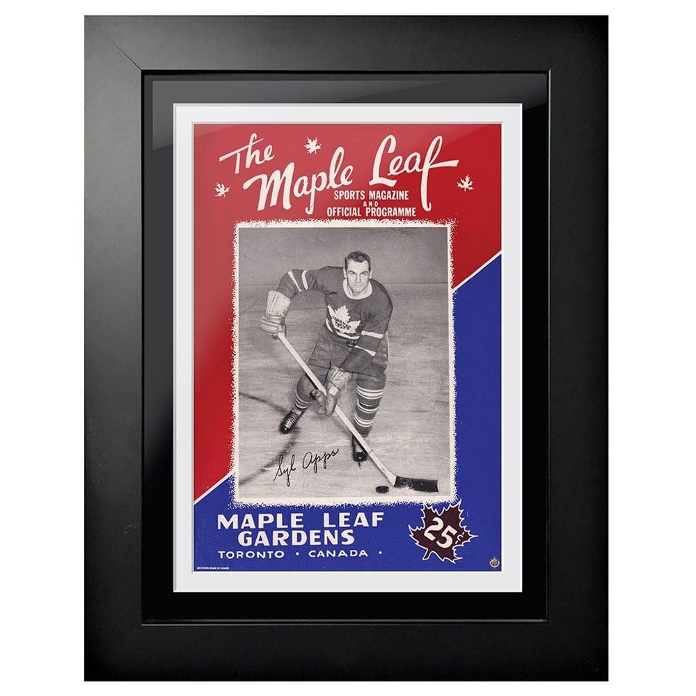 Toronto Maple Leafs Memorabilia-Syl Apps Program Cover 12x16