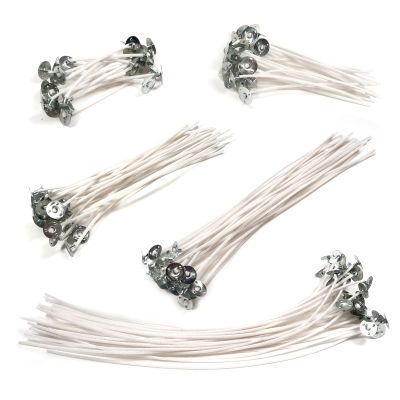TUUXI 250pcs Candle Wicks for Candle Making 2 4 6 8 10 Inches Low Smoke Pre-Waxed Cotton Wicks Making Supplies DIY