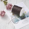 100 Yards Waxed Cotton Cord Threads Coconut Brown Braided Beading Cord Strings Bracelet Necklace Wire 1mm(0.04 inch) with Spool for Bracelets Necklace Jewelry Making Friendship Bracelet view 4