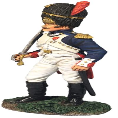 W. Britain's Napoleonic French 36160 French Old Guard Company Officer 1:30 Scale Pewter