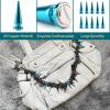 10 Pcs Cone Spikes Screwback Studs Rivets, Spikes Rivets Screws Kit Metal Spike Rivets and Studs Screw Back (Blue) view 4