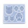Silicone Resin Mold Ultra-Tiny Cat Paw Animal-Theme Jewelry Casting Tray for Charms Pendants Earrings Keychains DIY Craft view 1