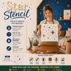 12 inch Large Star Stencil for Painting - Twinkle Star Wall Stencil for Painting Large Pattern on Wood, Canvas, Tile, Fabric and Furniture Reusable and Easy to Use for Home Decor view 2