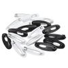 Binzzo 3.7cm Length Hijab Pins Smooth Surface Sharp Bear Force Prevent Ripping Reliable Clips Hold Sturdy Durable Plastic Safety Pins Black White 50 PCS for Muslim Saree Chiffon Scarf Jersey Blouses view 1