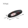 Binzzo 3.7cm Length Hijab Pins Smooth Surface Sharp Bear Force Prevent Ripping Reliable Clips Hold Sturdy Durable Plastic Safety Pins Black White 50 PCS for Muslim Saree Chiffon Scarf Jersey Blouses view 2
