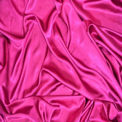 New Creations Fabric & Foam Inc, 58"/60" Wide (Peau de Soie) Silk Skin Duchess Bridesmaid, Dress, Dull Satin Fabric (2 Yards, Fuchsia)