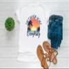 Salt Water Heals Everything Sublimation Transfer, Beach Sublimation Transfer, Summer Sublimation, Ocean Palm Tree Transfer, Shirt/Mug (Adult x5) view 3