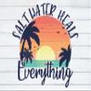 Salt Water Heals Everything Sublimation Transfer, Beach Sublimation Transfer, Summer Sublimation, Ocean Palm Tree Transfer, Shirt/Mug (Adult x5) view 4