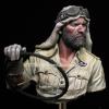Risjc 1/10 Resin Bust Figure Bust British Air Force Die Casting Model Kit //N32284(Unassembled and unpainted) view 4
