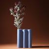 Ceramic Joe Handmade Vase Modern Minimalist American Ceramic Vase Interior Creative Flower Arrangement Crafts (Blue-10in) view 2