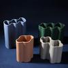 Ceramic Joe Handmade Vase Modern Minimalist American Ceramic Vase Interior Creative Flower Arrangement Crafts (Blue-10in) view 3