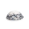 Yair Emanuel Kippah Silk Embroidered Jerusalem 7 Inch Jewish Yarmulke view 1