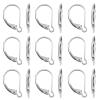 TOAOB 16pcs 925 Sterling Silver Leverback Earring Hooks French Earring Hooks Interchangeable Dangle Ear Wire Silver 10x16mm Lever Back Clasps Ear Findings for Jewelry Making view 1