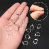 TOAOB 16pcs 925 Sterling Silver Leverback Earring Hooks French Earring Hooks Interchangeable Dangle Ear Wire Silver 10x16mm Lever Back Clasps Ear Findings for Jewelry Making view 4