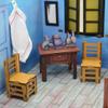 Today is Art Day- Vincent Van Gogh - Bedroom in Arles - Miniature Wooden Room Diorama view 4