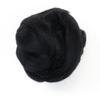 Kondoos Colored Natural Bulk Wool roving, 8 OZ. Best Wool for Needle Felting, Wet Felting, handcrafts and Spinning Yarn (Total Black) view 1